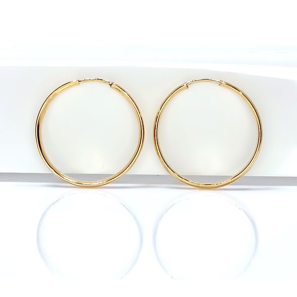 Brinco em Ouro 18k Argola Clássica 17 Milímetros