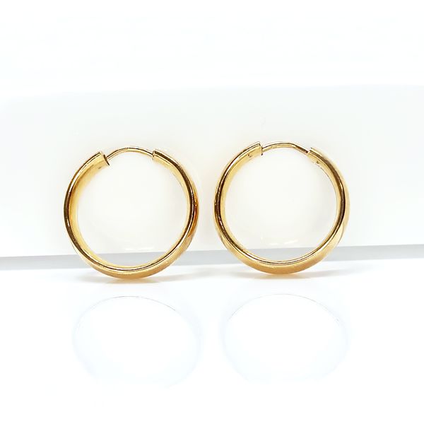 Brinco em Ouro 18k Argola Clássica 13 Milímetros