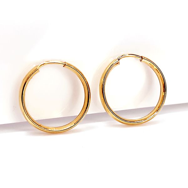 Brinco em Ouro 18k Argola Clássica de 13 Milímetros
