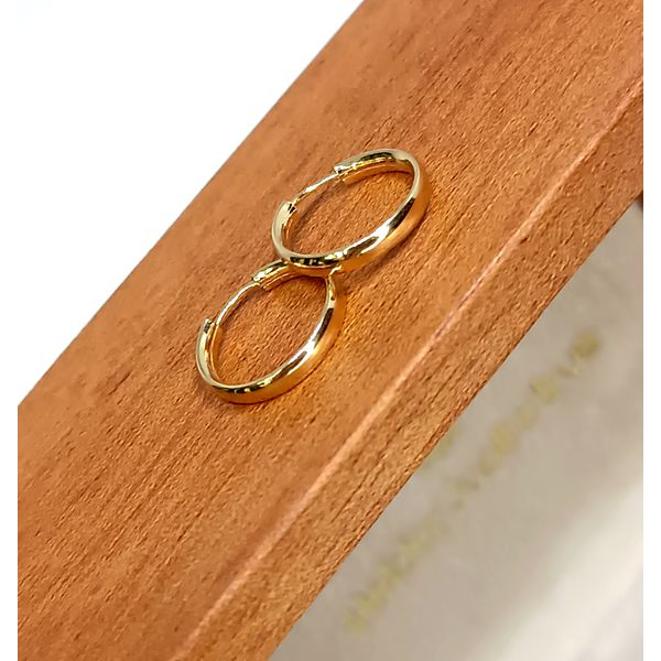 Brinco em Ouro 18k Argola Clássica de 13 Milímetros