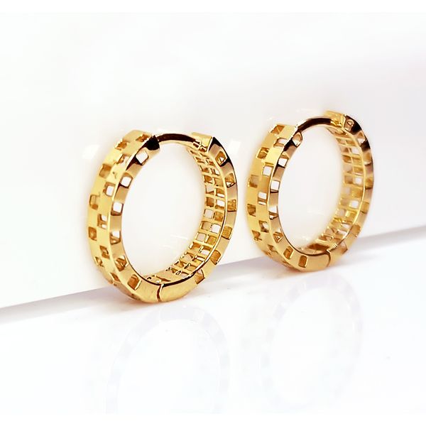 Brinco em Ouro 18k Argola Trabalhada 