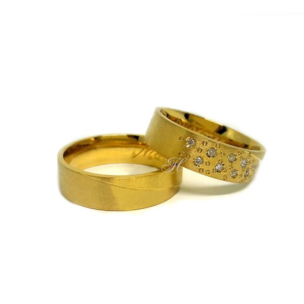 Aliança de Casamento em Ouro 18k