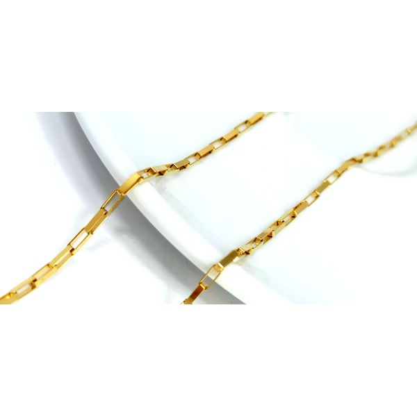 Corrente em Ouro 18k modelo Cadeado Grossa com 55 Centímetros