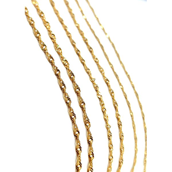 Corrente Singapura em Ouro 18k 45 Centímetros
