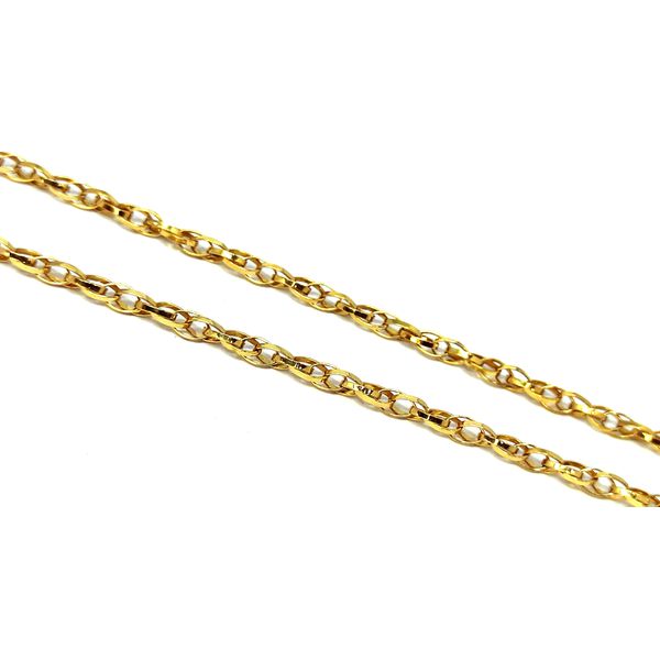 Corrente em Ouro 18k Balão Duplo em Ouro Amarelo 45 Centímetros