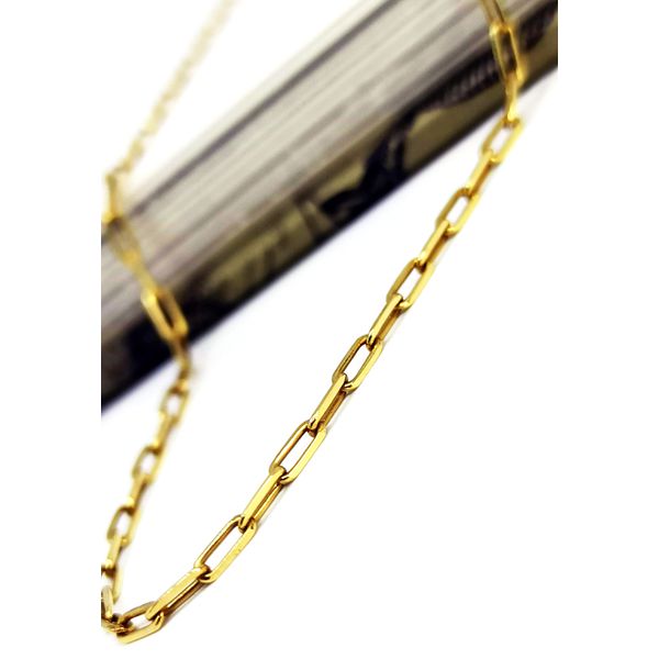 Corrente em Ouro 18k Cadeado 60 Centímetros