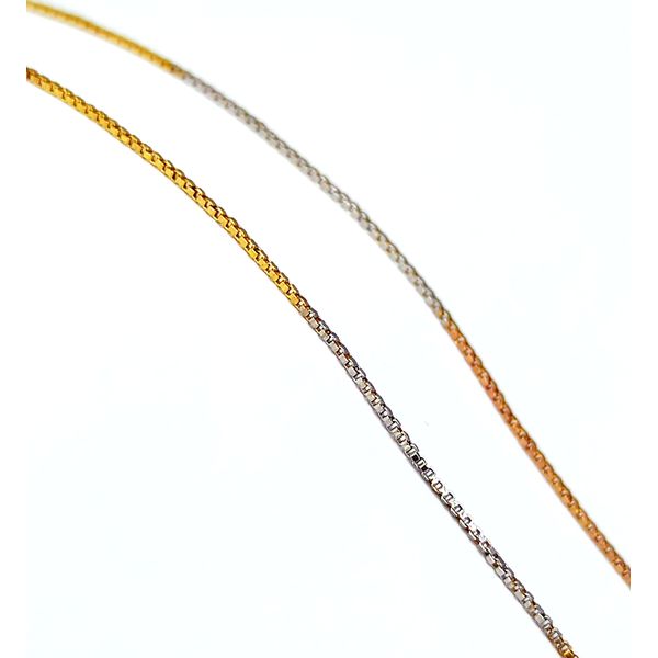 Corrente Veneziana em Ouro 18k Tricolor 40cm