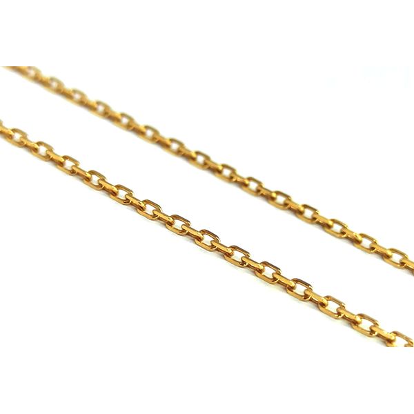 Corrente em Ouro 18k Cadeado Maciça 60 Centímetros