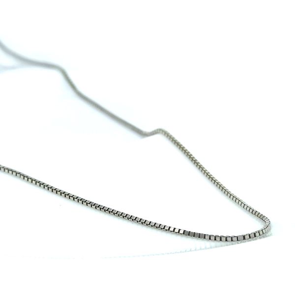 Corrente em Ouro 18k Veneziana Ouro Branco 40cm