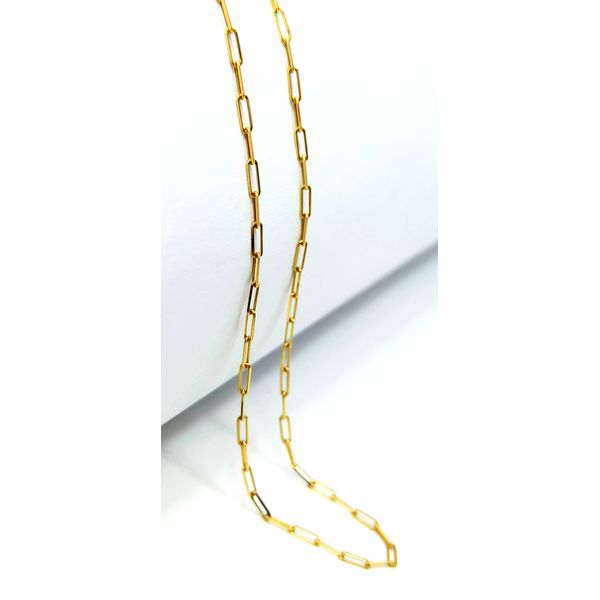 Corrente em Ouro 18k Cadeado 45 Centímetros 