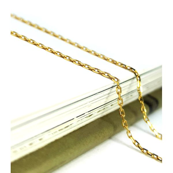 Corrente em Ouro 18k Cadeado 70 Centímetros