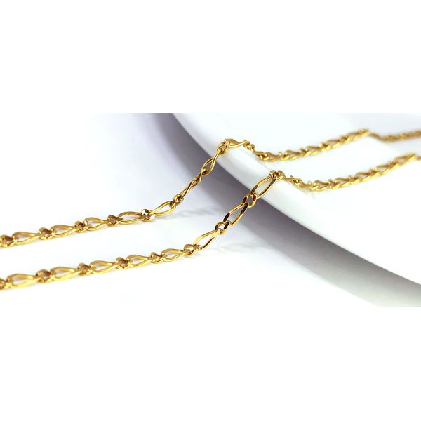 Corrente em Ouro 18k Groumet Maciça 1x1