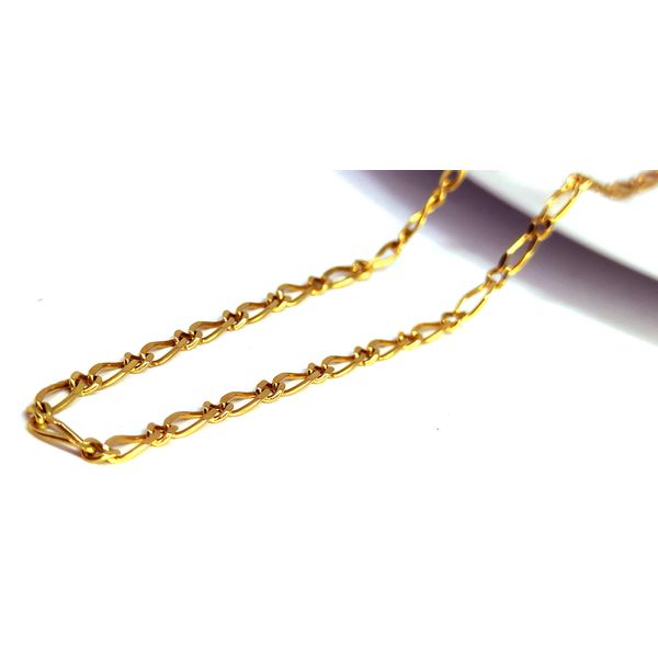 Corrente em Ouro 18k Groumet Maciça 1x1