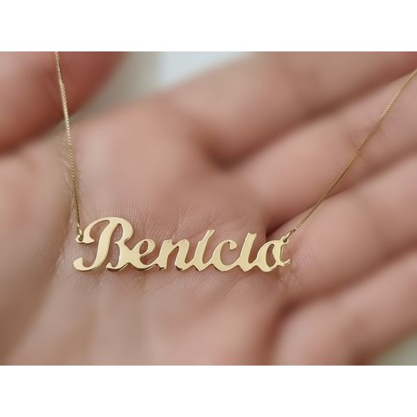 Gargantilha em Ouro Nome Personalizado