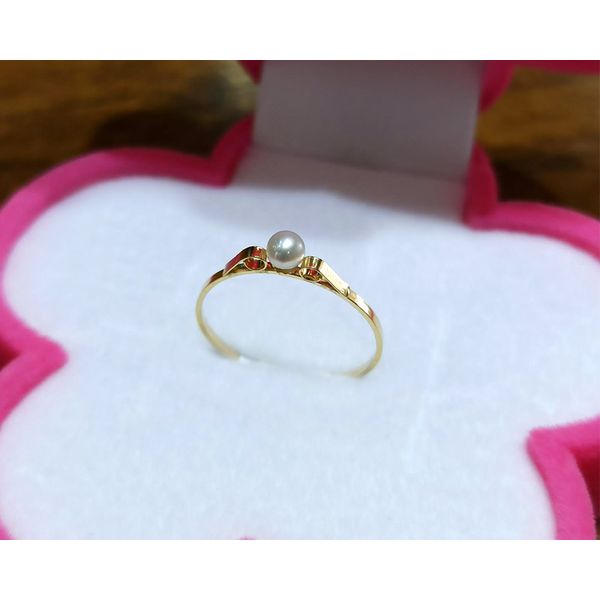 Anel Infantil em Ouro 18k de Pérola