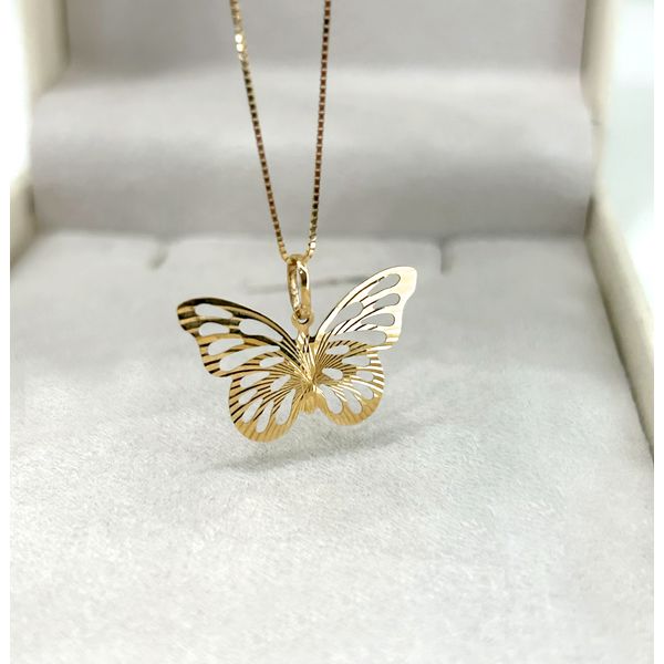 Borboleta Vazada Diamantada