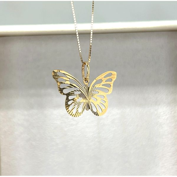 Borboleta Vazada Diamantada