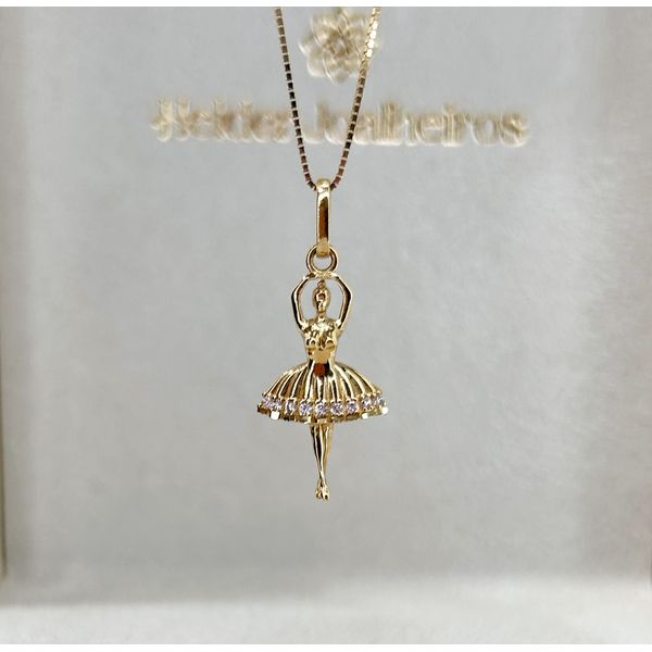 Pingente em Ouro 18k Bailarina 