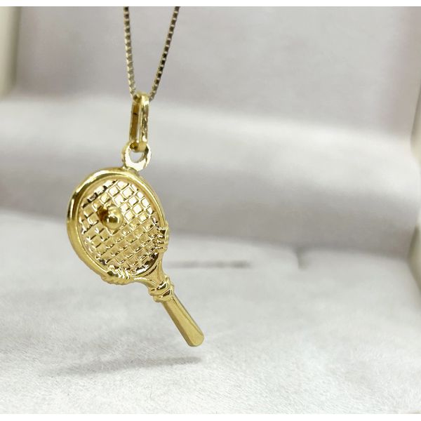 Pingente Raquete em Ouro 18k