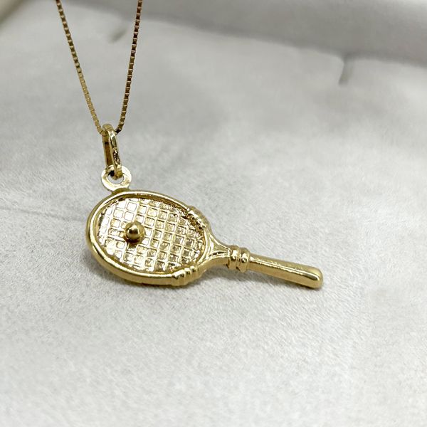 Pingente Raquete em Ouro 18k
