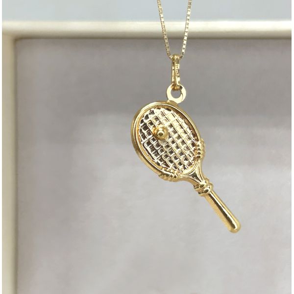 Pingente Raquete em Ouro 18k