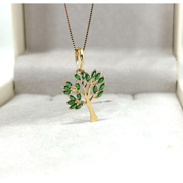 Pingente Arvore da Vida Esmeraldas