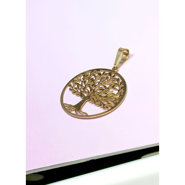 Pingente em Ouro 18k Árvore da Vida Personalizada