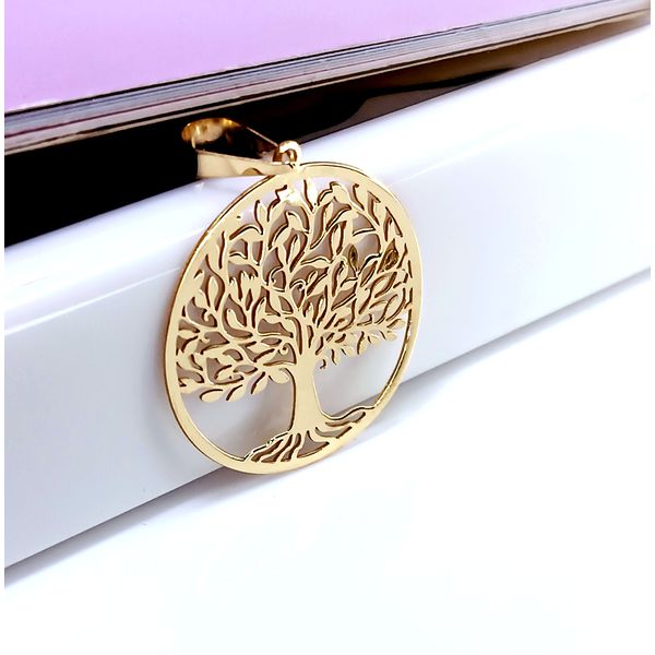 Pingente em Ouro 18k Árvore da Vida Personalizada