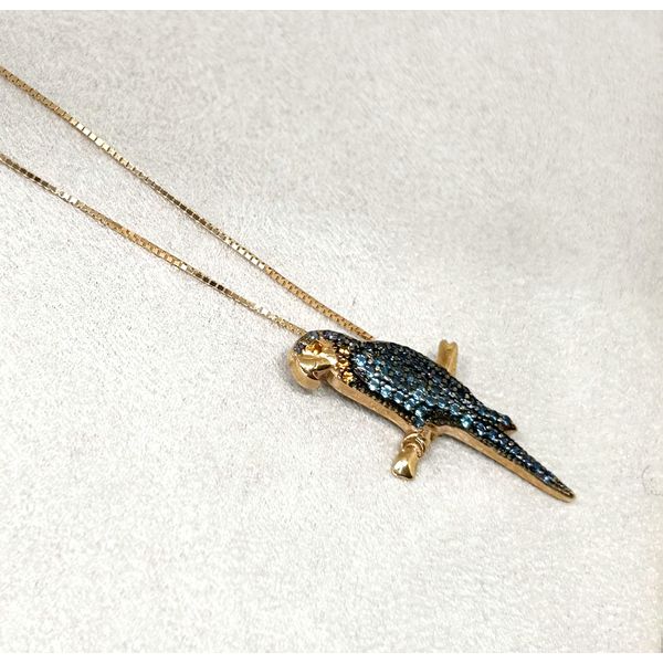 Pingente Papagaio Ouro 18k