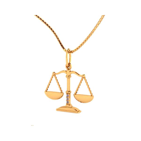 Pingente de Formatura em Ouro 18k curso de Direito com Rubi 