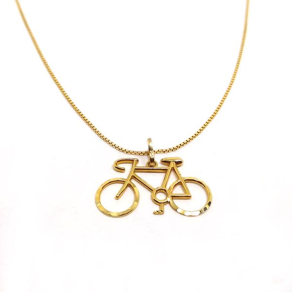 Pingente Bicicleta em Ouro 18k 