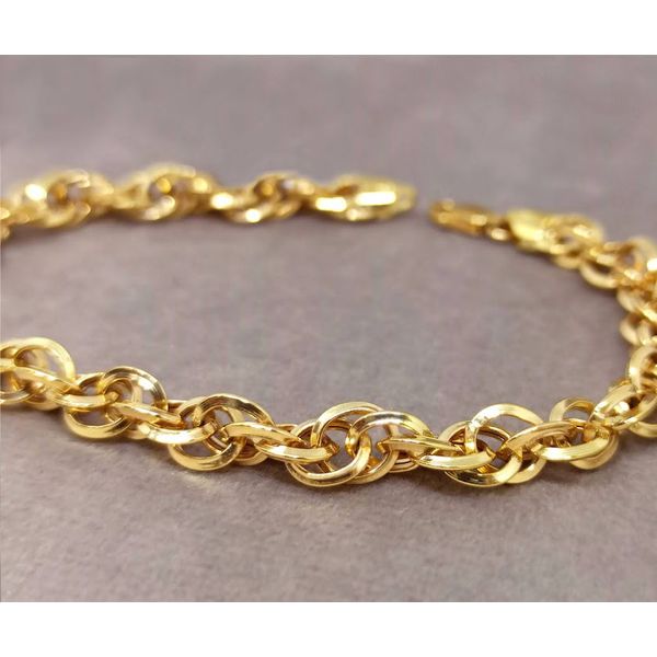 Pulseira em Ouro 18k Círculos Entrelaçados