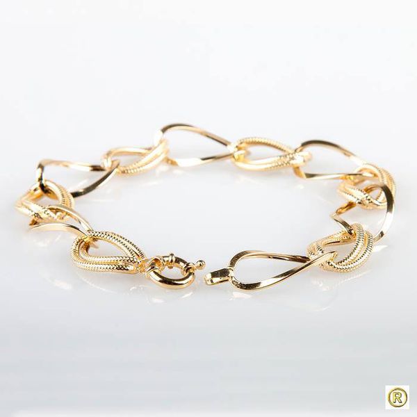 Pulseira 18k Elos Fosco e Polido