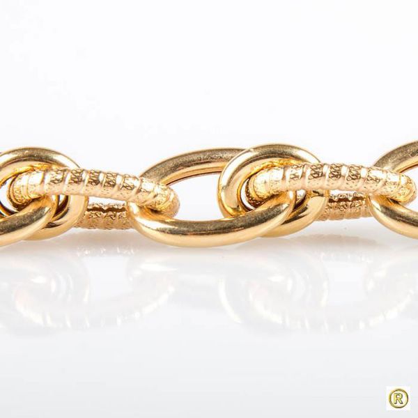 Pulseira 18k Elo Fosco e Polido