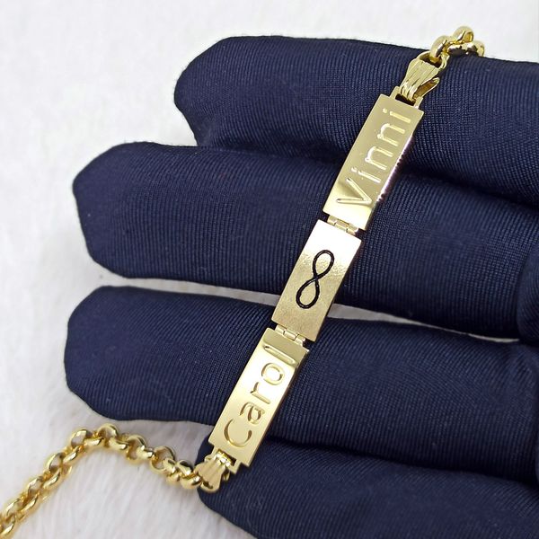 Pulseira em Ouro 18k Personalizada 
