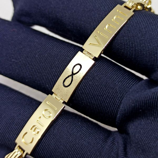 Pulseira em Ouro 18k Personalizada 