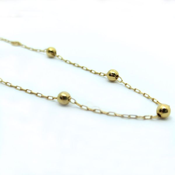 Pulseira de Bolinha - Ouro 18k 750