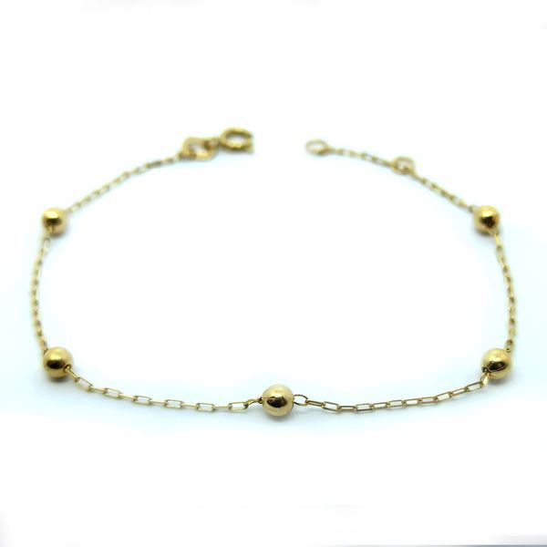 Pulseira de Bolinha - Ouro 18k 750