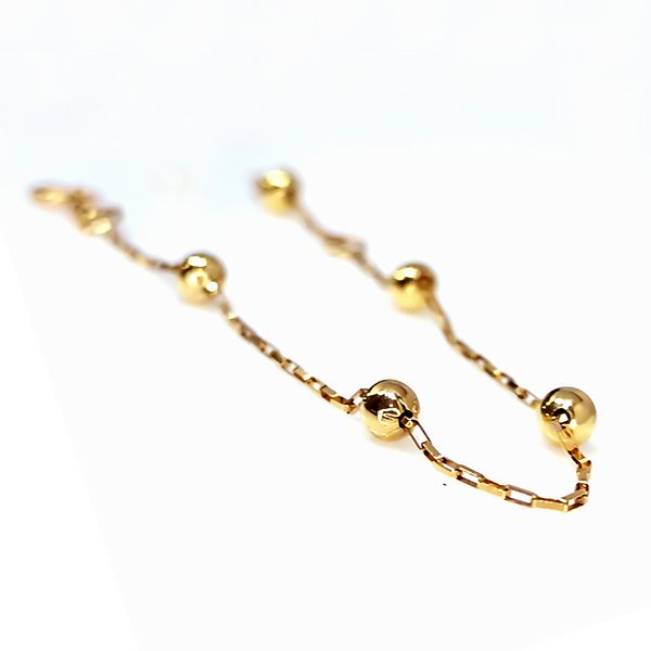 Pulseira de Bolinha - Ouro 18k 750
