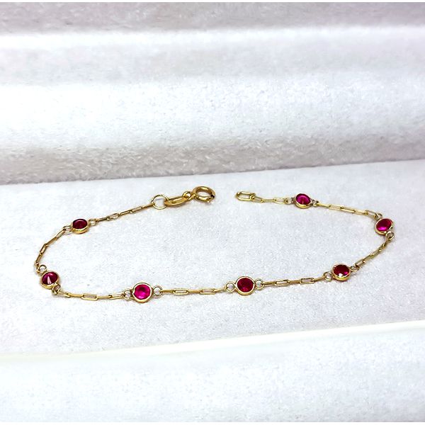 Pulseira em Ouro 18k com Zircônias 