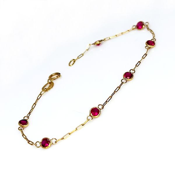 Pulseira em Ouro 18k com Zircônias 
