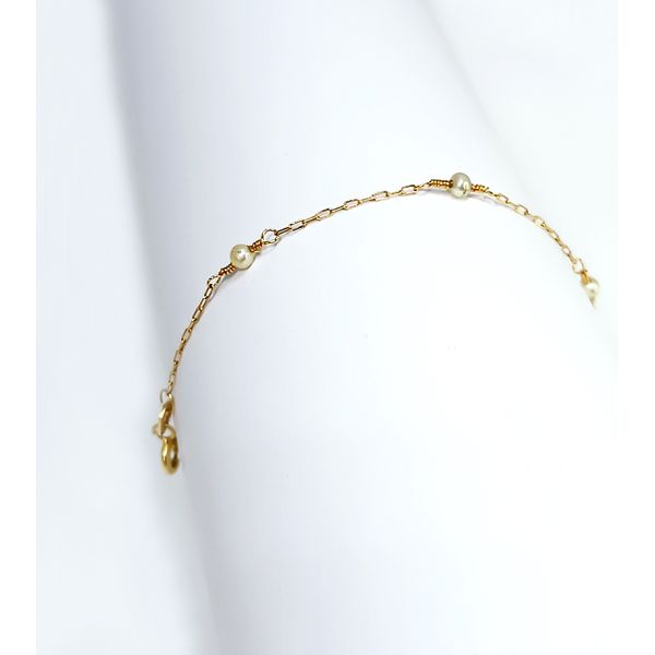 Pulseira Infantil de Pérola - Ouro 18k 750