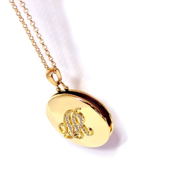Relicário Organograma Diamante Éterno em Ouro 18k Personalizado 