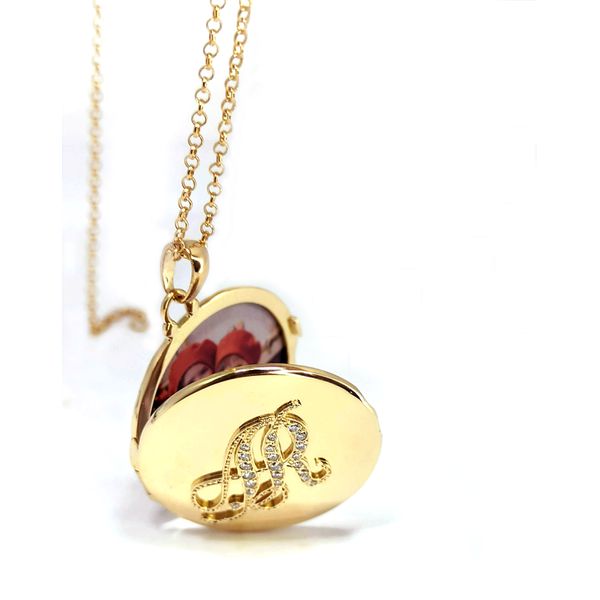 Relicário Organograma Diamante Éterno em Ouro 18k Personalizado 