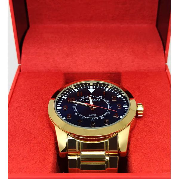 Relógio Mondaine Masculino de Pulso Dourado