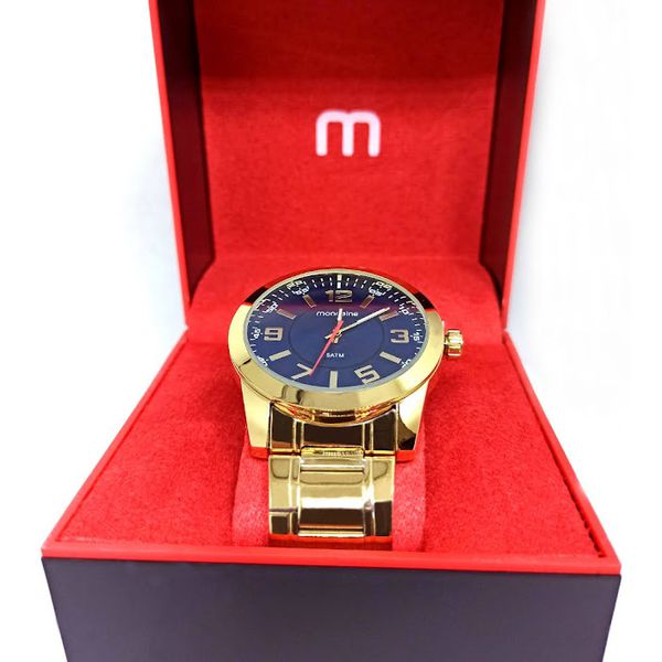 Relógio Mondaine Dourado Masculino de Pulso