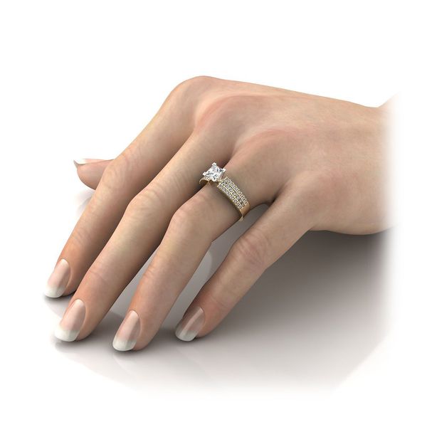 Solitário de Noivado - Ouro 18k 750