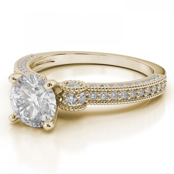 Anel Solitário em Ouro 18k com Diamante de 35 Pontos