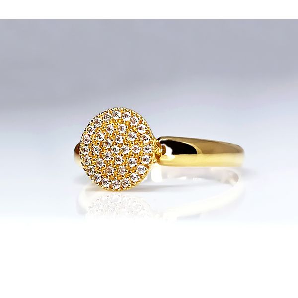 Anel em Ouro 18k Cravejado 