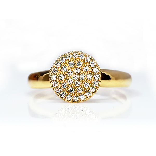 Anel em Ouro 18k Cravejado 